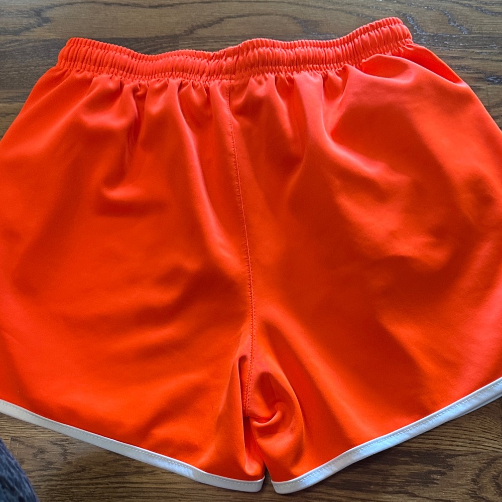 Old School Glory Bright Orange Athletic Shorts with White Trim - Picture 5 of 8